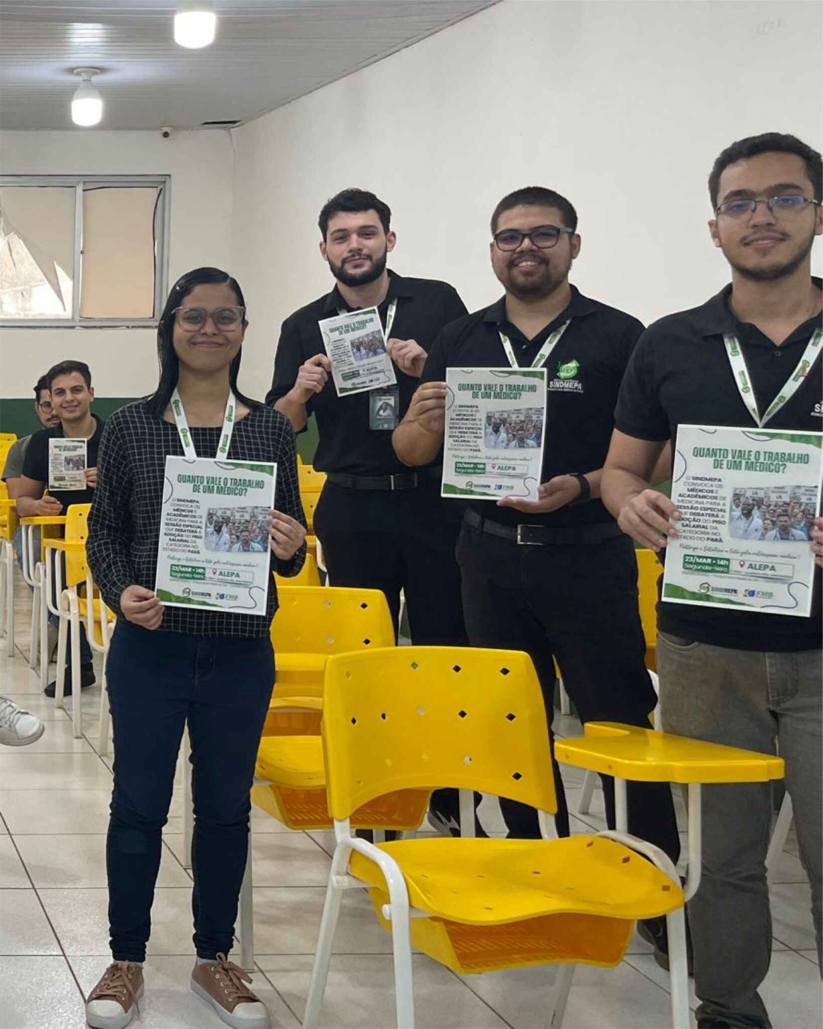 Núcleo Acadêmico do SINDMEPA intensifica mobilização em faculdades de medicina pela campanha do piso